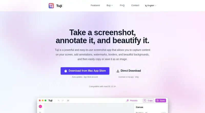 The Tuji homepage