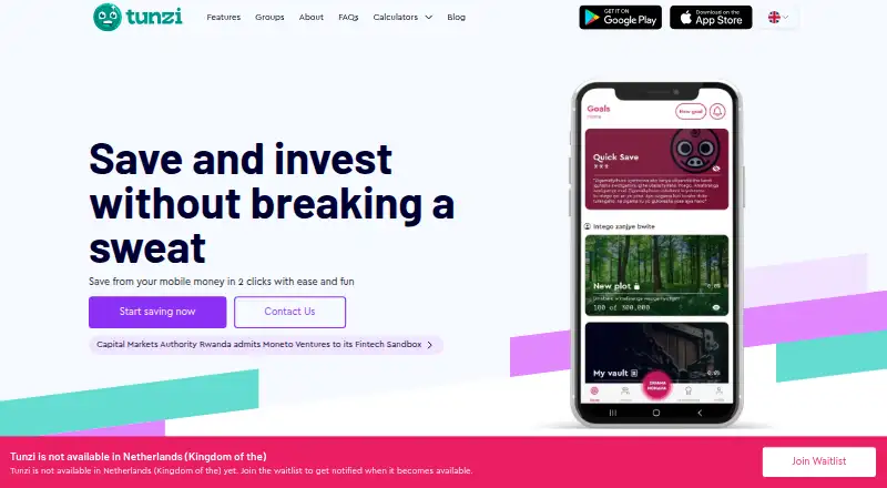 The Tunzi homepage