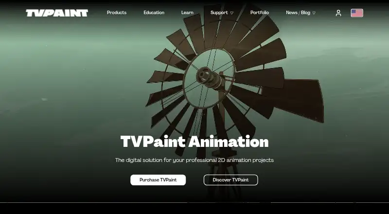 The TVPaint Animation homepage
