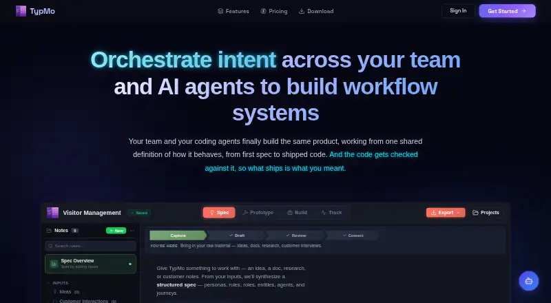 The TypMo homepage