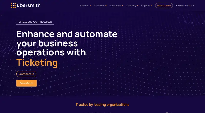 The Ubersmith homepage
