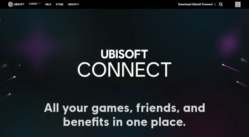 The Ubisoft Connect homepage