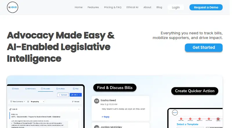 The Ujoin homepage