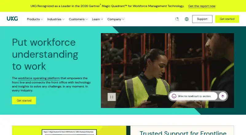 The UKG People Assist homepage