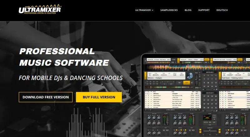 The UltraMixer homepage
