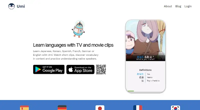 The Umi homepage