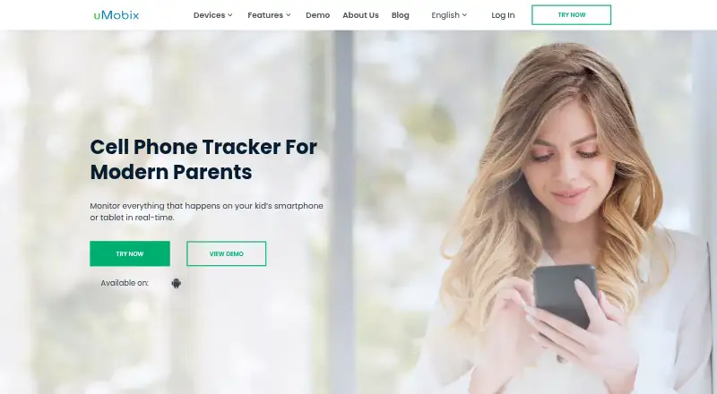 The uMobix homepage