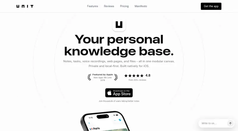 The Unit homepage