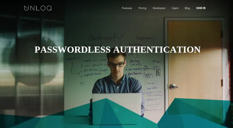 The UNLOQ homepage