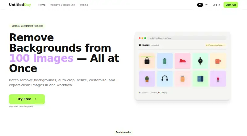 The UntitledDay homepage