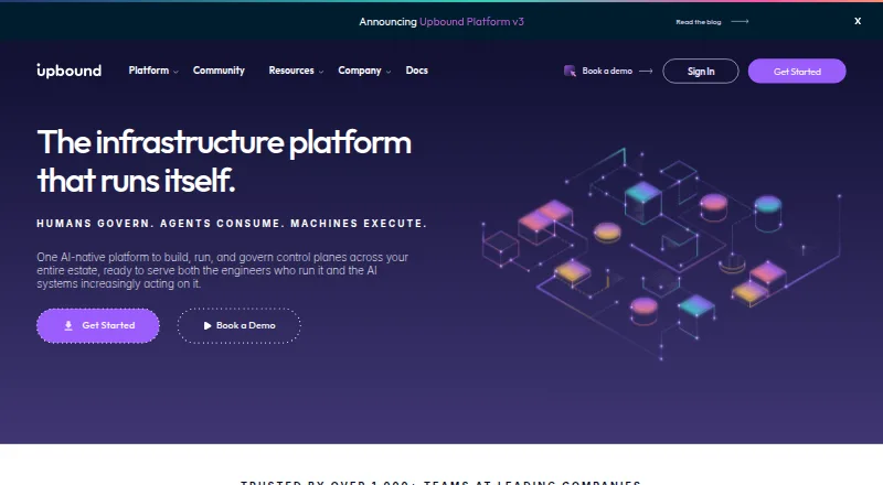 The Upbound homepage