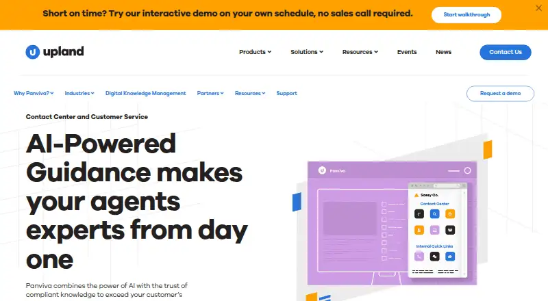 The Panviva homepage