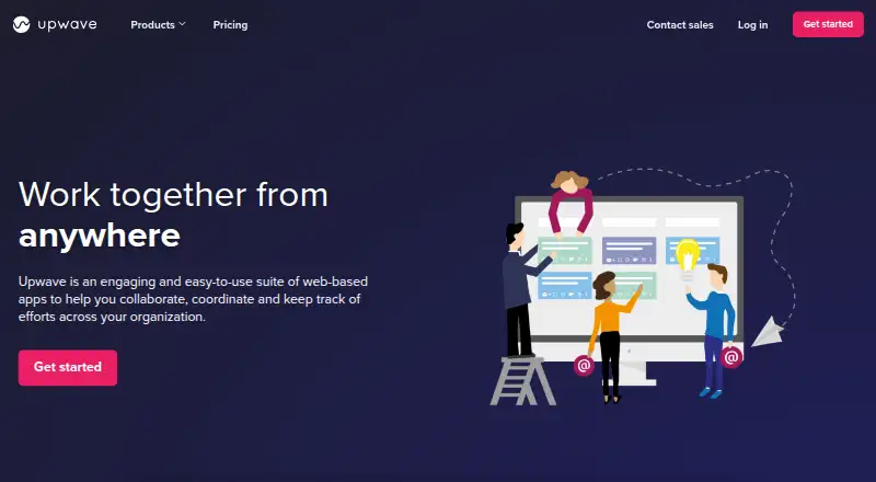 The Upwave homepage