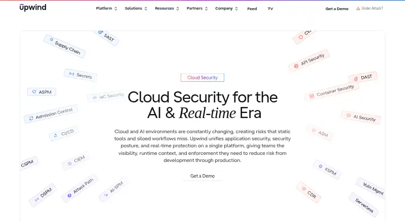 The Upwind CNAPP homepage