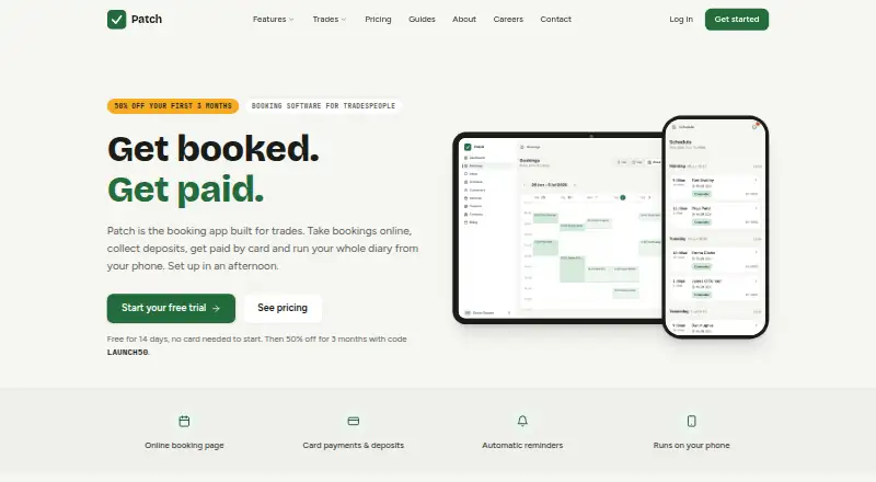 The Patch homepage