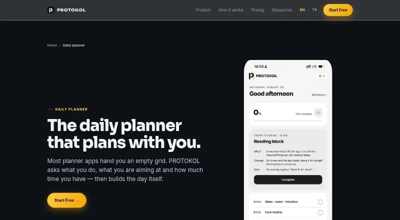 The PROTOKOL homepage