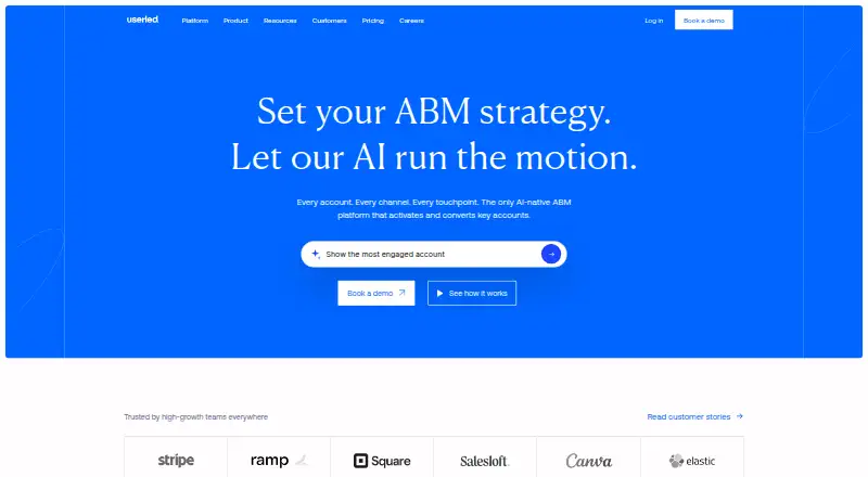 The Userled homepage