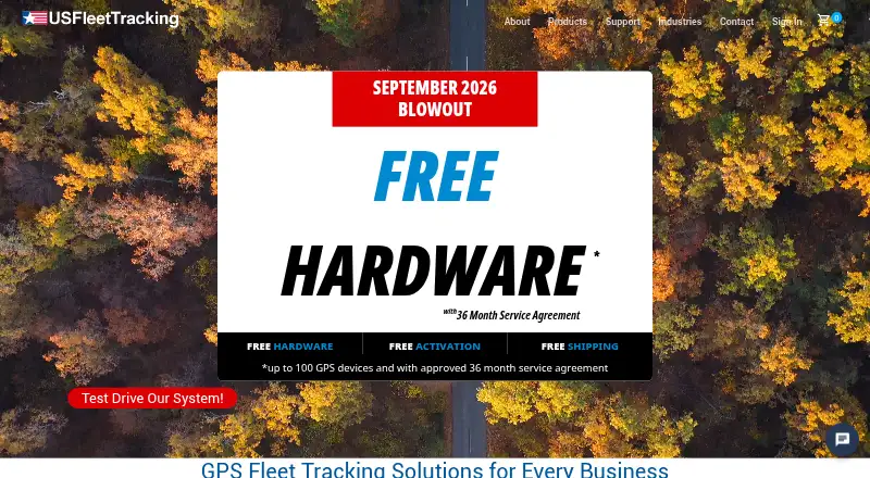 The US Fleet Tracking homepage