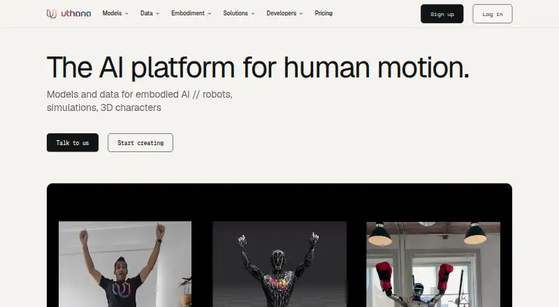 The Uthana homepage