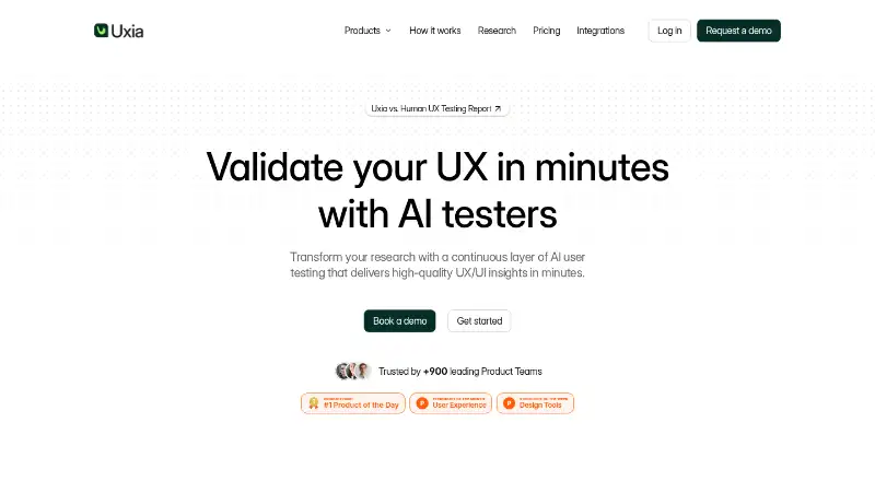 The Uxia homepage