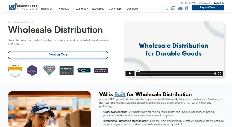 The VAI S2K Enterprise homepage
