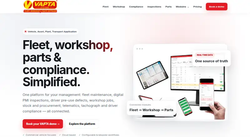 The VAPTA homepage