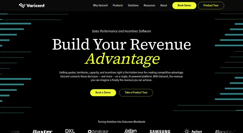 The Varicent Incentives homepage