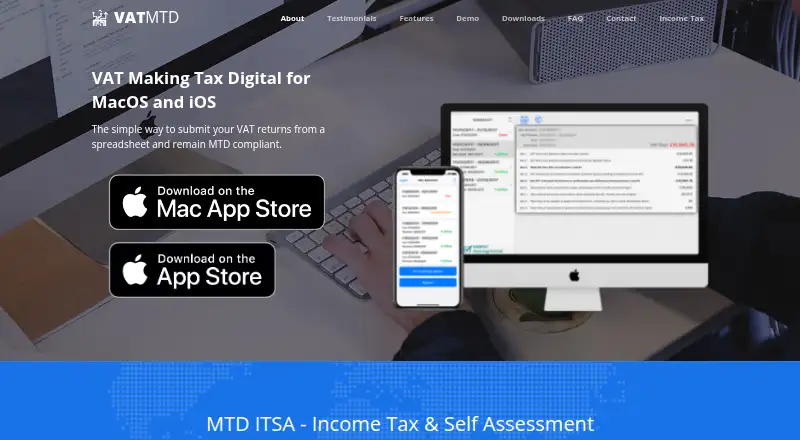 The VAT MTD homepage