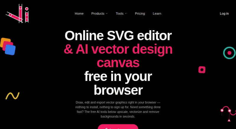The Vector Ink homepage