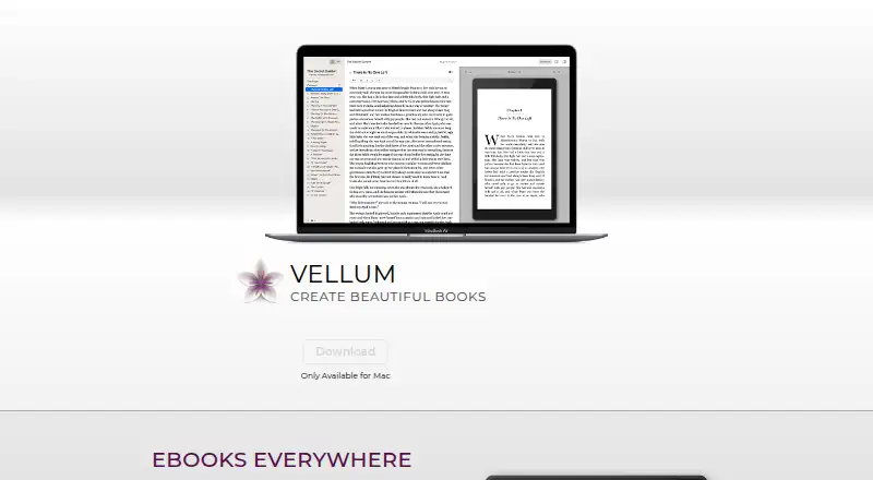 The Vellum homepage
