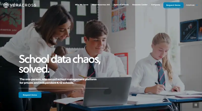 The Veracross homepage