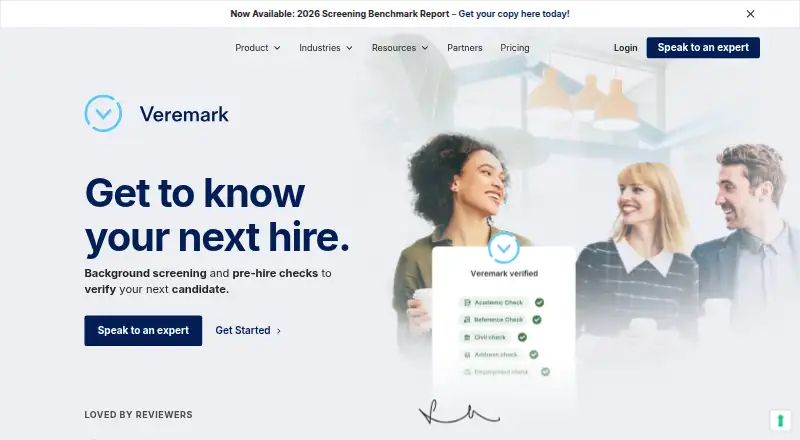 The Veremark homepage