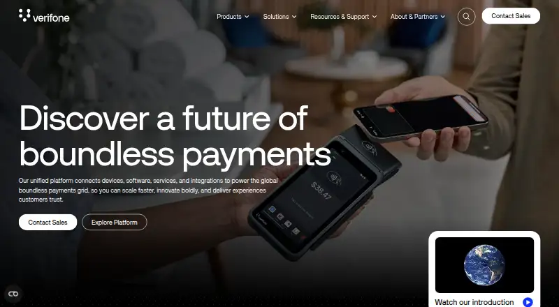 The Verifone Commander homepage