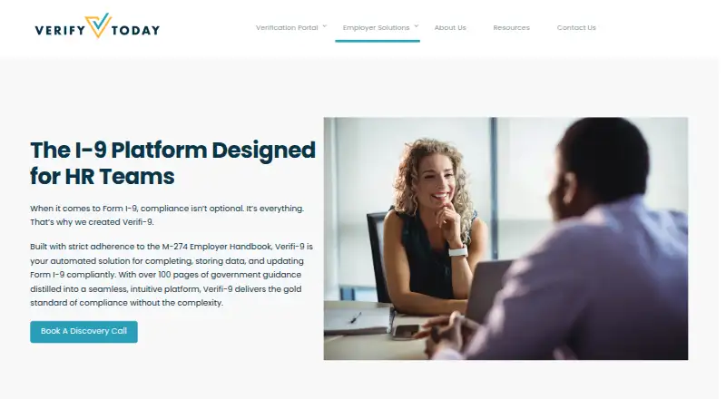 The Verifi-9 homepage