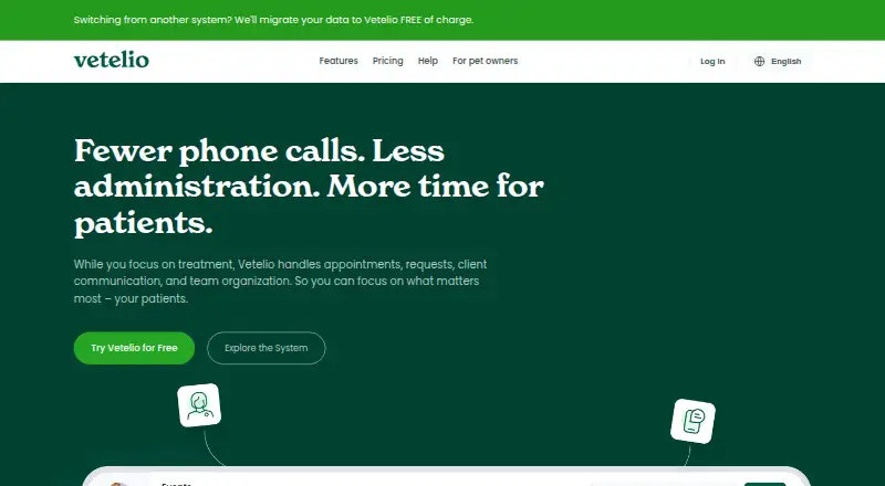 The Vetelio homepage