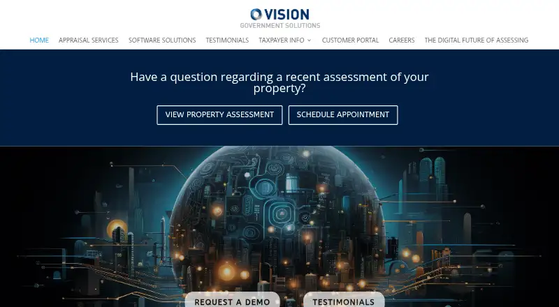 The Vision CAMA homepage