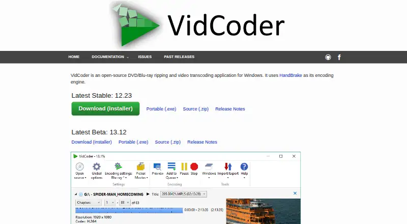 The VidCoder homepage