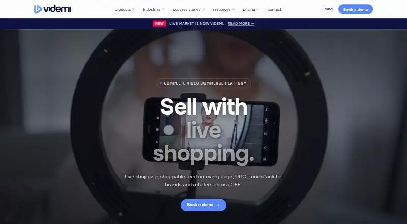The Videmi homepage
