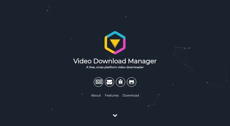 The Video Download Manager (VDM) homepage