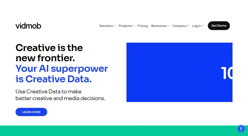 The Vidmob homepage