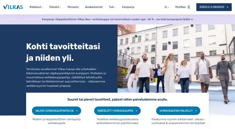 The Vilkas Now homepage