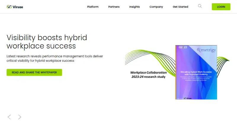 The Virsae Service Management homepage