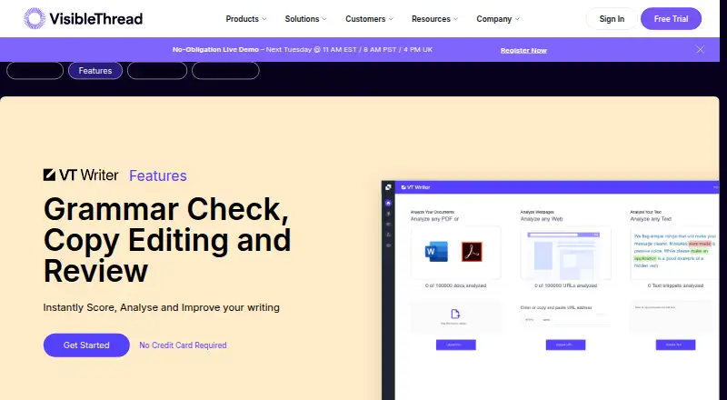 The VT Writer homepage