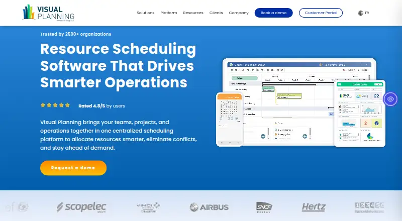 The Visual Planning homepage