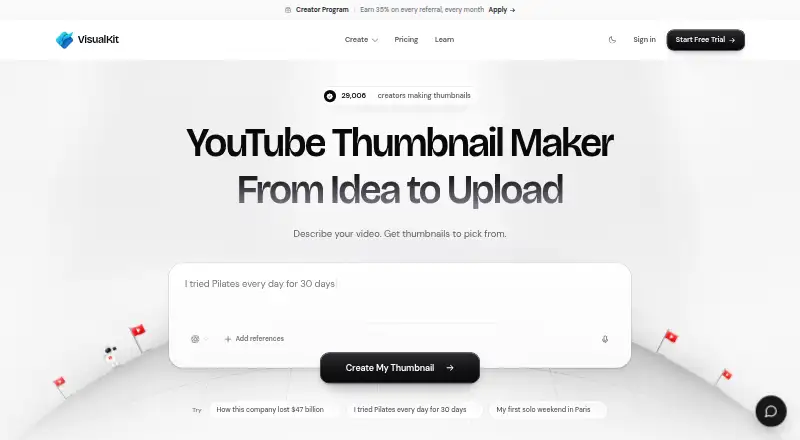 The VisualKit homepage