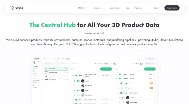 The Vivid.Build homepage