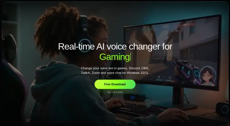 The VoiceLala homepage