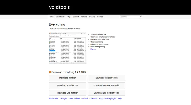 The Everything homepage