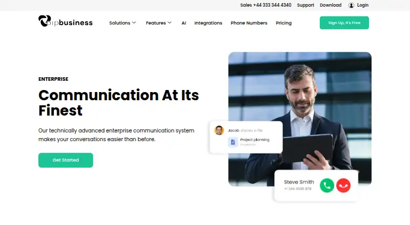 The VoIP Business Enterprise homepage
