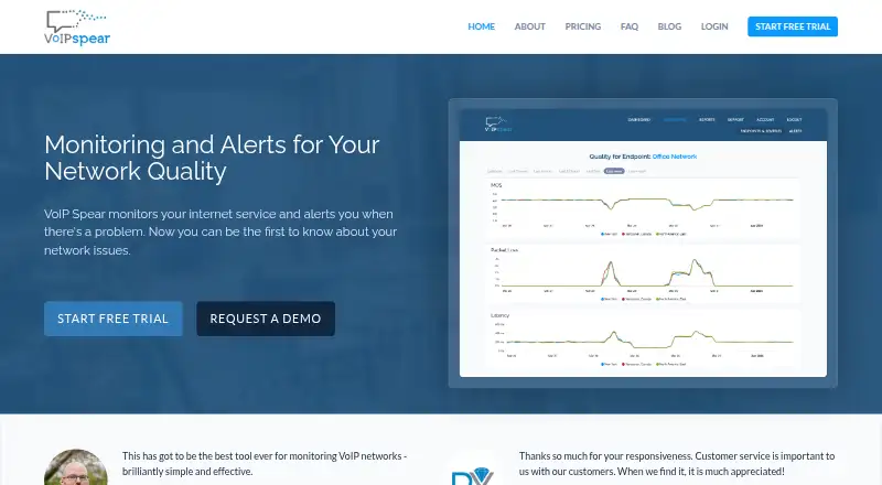 The VoIP Spear homepage